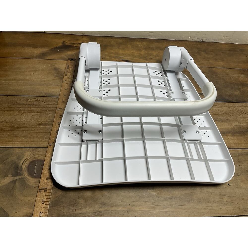 Ready Rocker Portable Rocking Chair And Back Support Lumbar Support White Gray - Picture 6 of 7